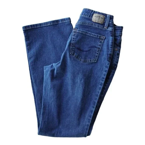 Signature by Levi Strauss Jeans Womens Size 8 Misses Medium At Waist Boot Cut St - Picture 9 of 12